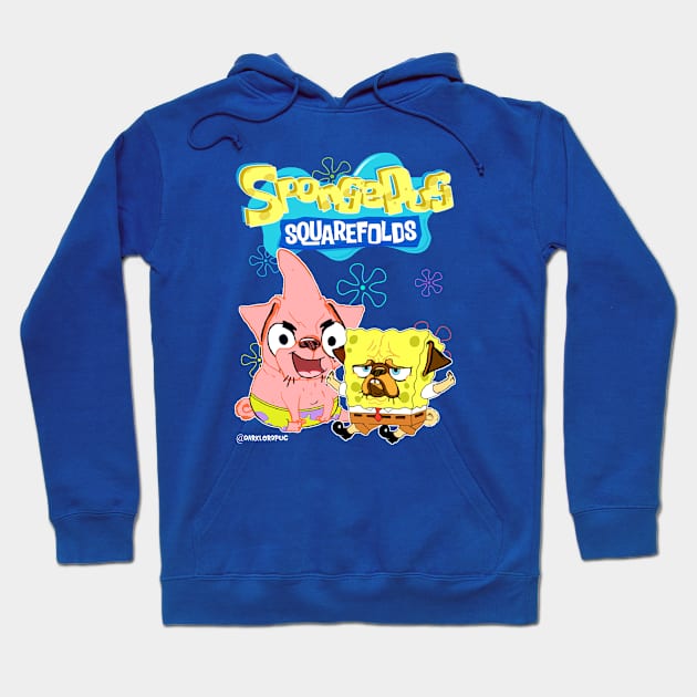 Spongepug Hoodie by darklordpug